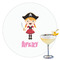 Pink Pirate Drink Topper - XLarge - Single with Drink
