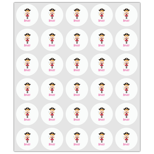 Pink Pirate Drink Topper - XSmall - Set of 30