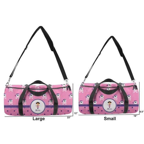 Pink Pirate Duffle Bag Small and Large