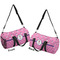 Pink Pirate Duffle bag large front and back sides