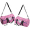 Pink Pirate Duffle bag small front and back sides