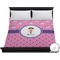 Pink Pirate Duvet Cover - King (Personalized)