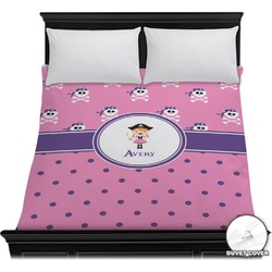 Pink Pirate Duvet Cover - Full / Queen (Personalized)
