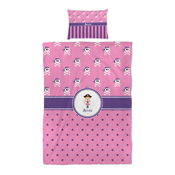 Pink Pirate Duvet Cover Set - Twin XL - Alt Approval
