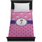 Pink Pirate Duvet Cover - Twin XL - On Bed - No Prop