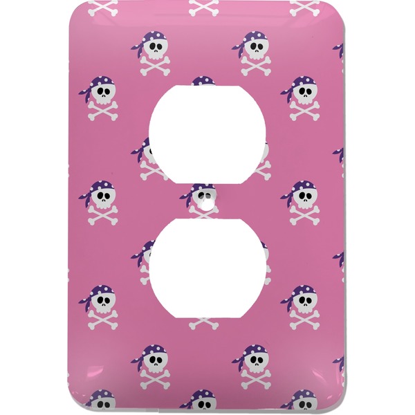 Custom Pink Pirate Electric Outlet Plate