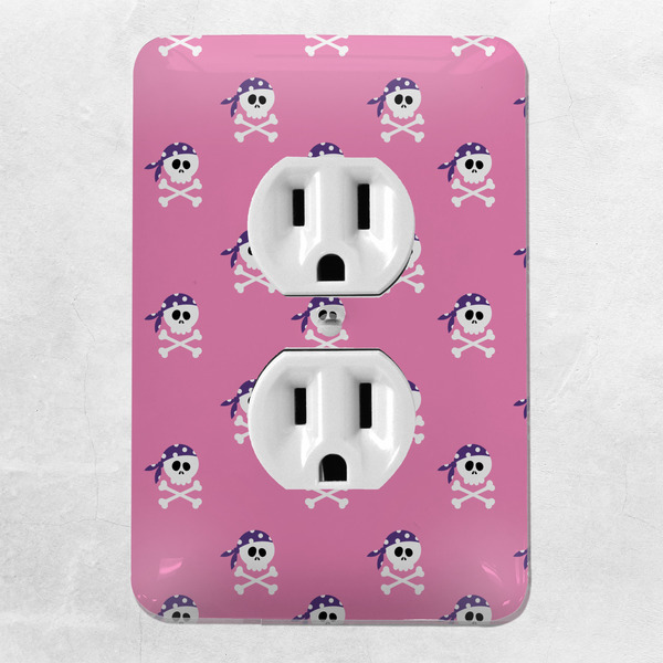 Pink Pirate Electric Outlet Plate - LIFESTYLE