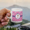 Pink Pirate Espresso Cup - 3oz LIFESTYLE (new hand)
