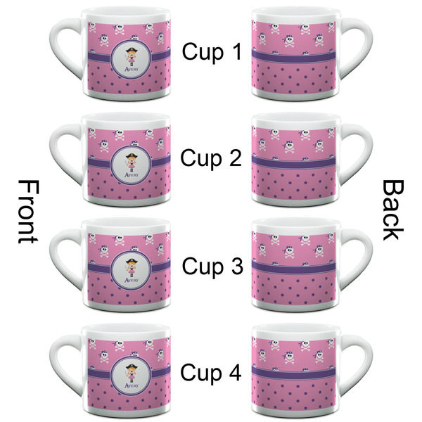 Pink Pirate Espresso Cup - 6oz (Double Shot Set of 4) APPROVAL