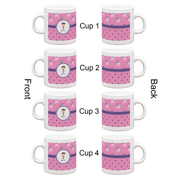 Pink Pirate Espresso Cup Set of 4 - Apvl