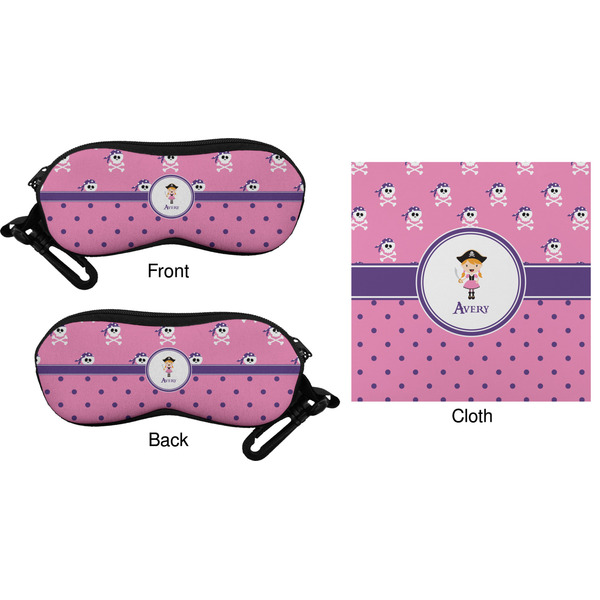 Pink Pirate Eyeglass Case & Cloth (Approval)