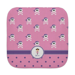 Pink Pirate Face Towel (Personalized)