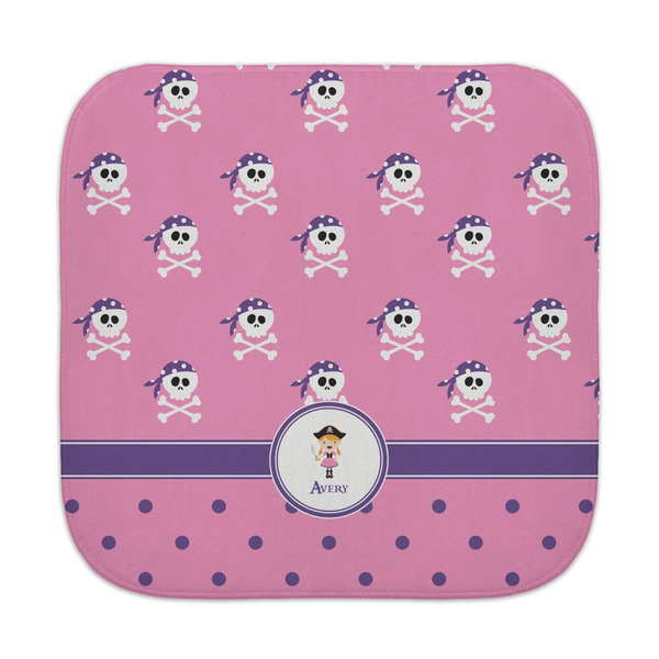 Custom Pink Pirate Face Towel (Personalized)