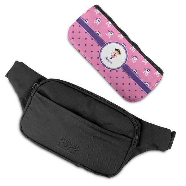 Pink Pirate Fanny Packs - FLAT (flap off)
