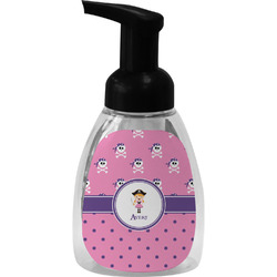 Pink Pirate Foam Soap Bottle - Black (Personalized)