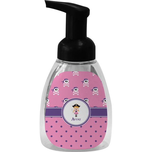 Custom Pink Pirate Foam Soap Bottle - Black (Personalized)