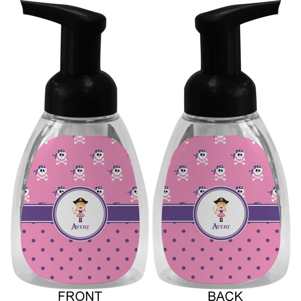 Pink Pirate Foam Soap Bottle (Front & Back)