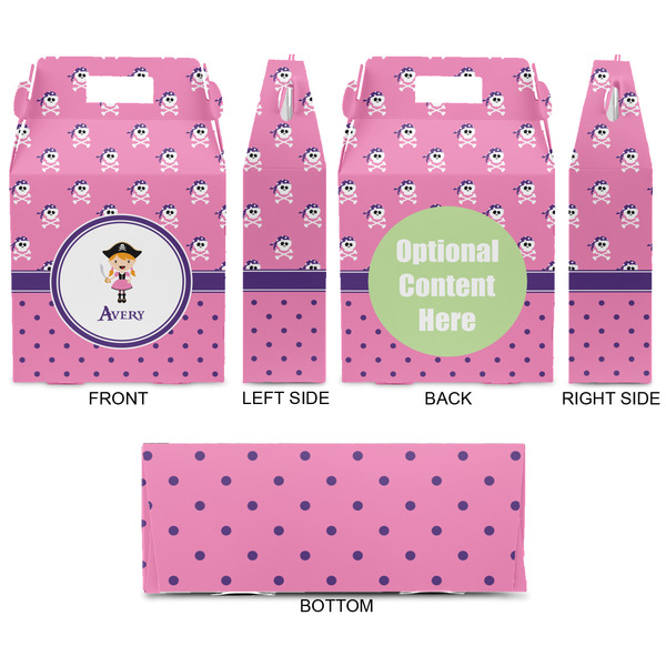 Pink Pirate Gable Favor Box - Approval