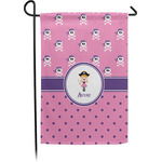 Pink Pirate Small Garden Flag - Single Sided w/ Name or Text