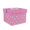Pink Pirate Gift Boxes with Lid - Canvas Wrapped - Medium - Front/Main