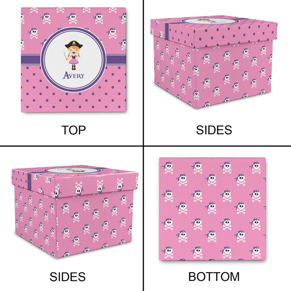 Pink Pirate Gift Boxes with Lid - Canvas Wrapped - XX-Large - Approval