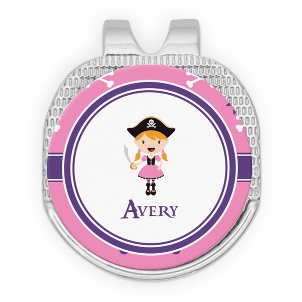Pink Pirate Golf Ball Hat Marker Hat Clip