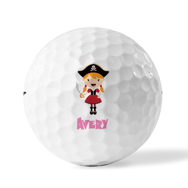 Pink Pirate Golf Balls - Titleist - Set of 12 - FRONT