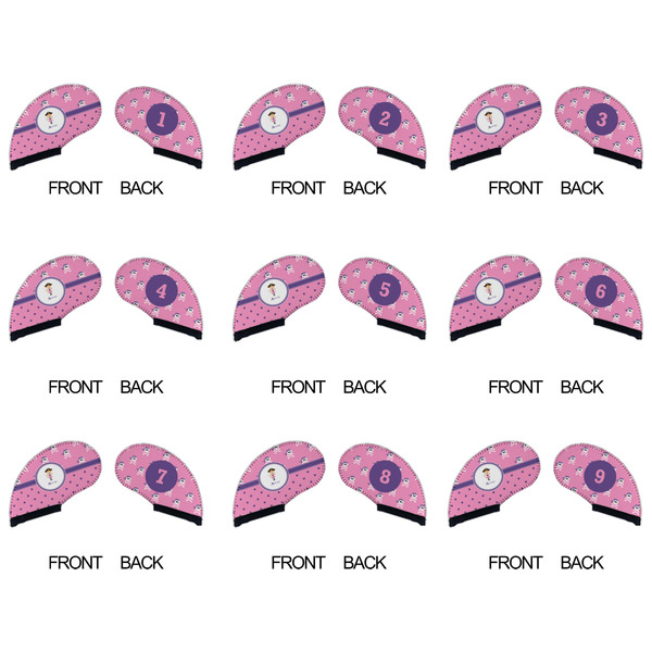 Pink Pirate Golf Club Covers - APPROVAL (set of 9)