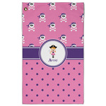 Pink Pirate Golf Towel - Poly-Cotton Blend w/ Name or Text
