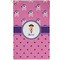 Pink Pirate Golf Towel - Poly-Cotton Blend - Small w/ Name or Text