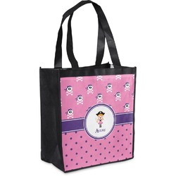 Pink Pirate Grocery Bag (Personalized)