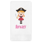 Pink Pirate Guest Towels - Full Color (Personalized)