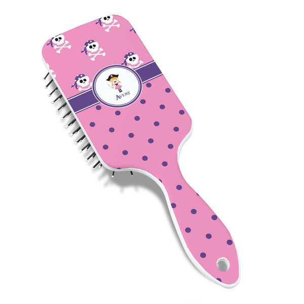 Pink Pirate Hair Brush - Angle View