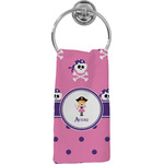 Pink Pirate Hand Towel - Full Print (Personalized)