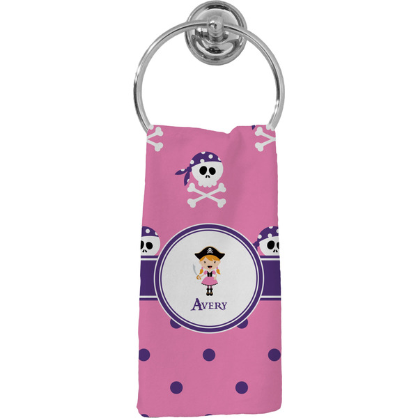 Custom Pink Pirate Hand Towel - Full Print (Personalized)