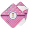 Pink Pirate Hooded Baby Towel- Main