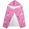 Pink Pirate Hooded Towel - Folded