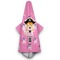Pink Pirate Hooded Towel - Hanging