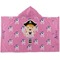 Pink Pirate Hooded towel