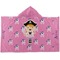 Pink Pirate Kids Hooded Towel (Personalized)