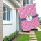 Pink Pirate House Flags - Double Sided - LIFESTYLE