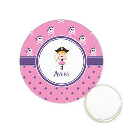 Pink Pirate Printed Cookie Topper - 1.25" (Personalized)