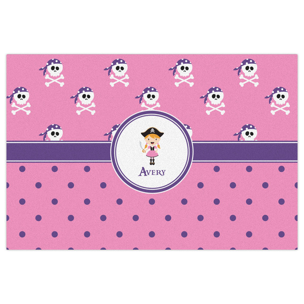 Pink Pirate Indoor / Outdoor Rug - 2'x3' - Front Flat