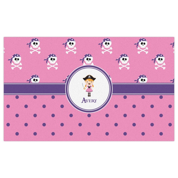 Pink Pirate Indoor / Outdoor Rug - 3'x5' - Front Flat
