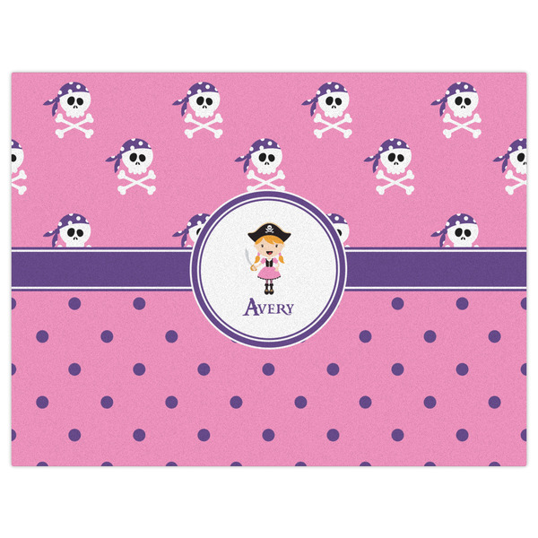 Pink Pirate Indoor / Outdoor Rug - 6'x8' - Front Flat