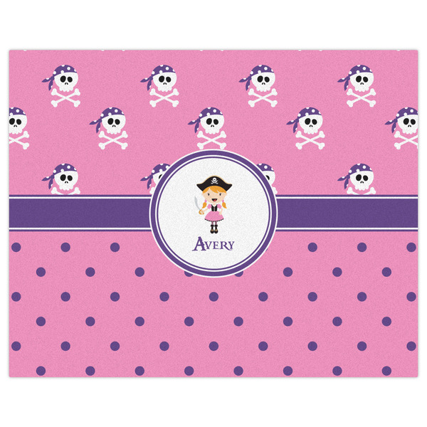 Pink Pirate Indoor / Outdoor Rug - 8'x10' - Front Flat