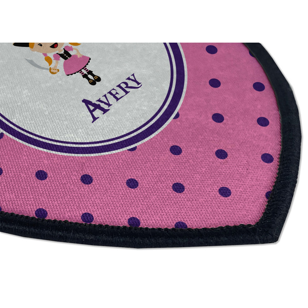 Pink Pirate Iron on Shield 3 Detail