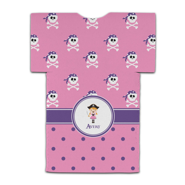 Pink Pirate Jersey Bottle Cooler - BACK (flat)