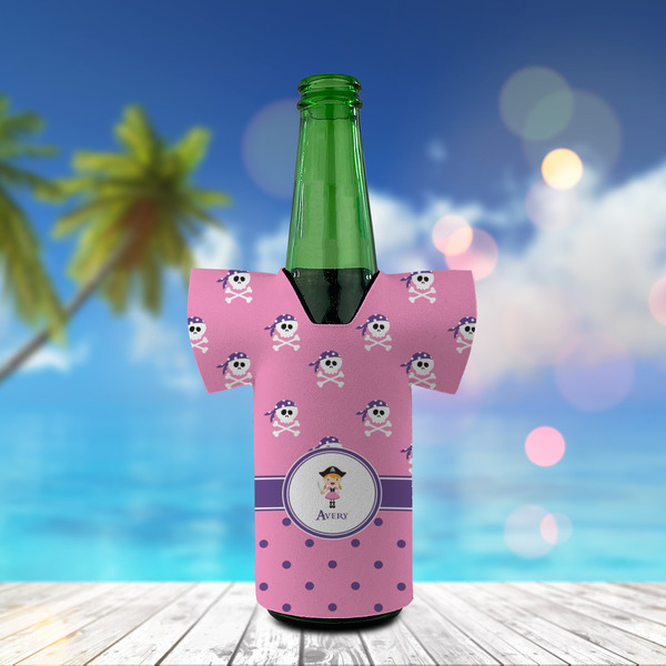Pink Pirate Jersey Bottle Cooler - LIFESTYLE