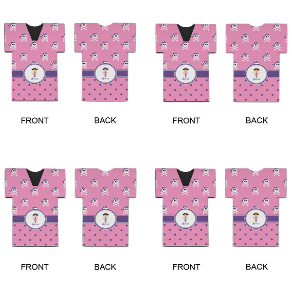 Pink Pirate Jersey Bottle Cooler - Set of 4 - APPROVAL
